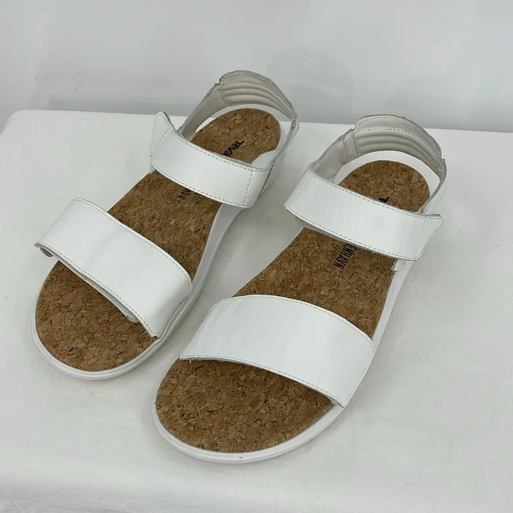 TEVA HAN K JOBENHABN Women's White Sandals SIZE 11